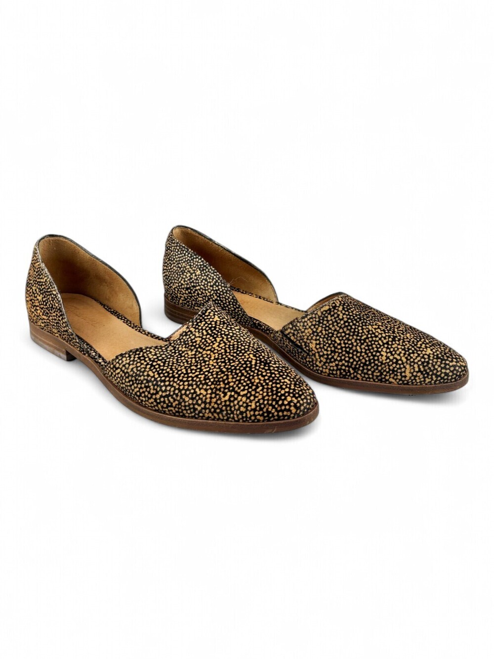 Madewell Speckled D'Orsay Flats Loafers Sz 8.5